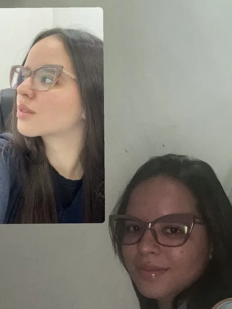 Antes e depois de uma aluna